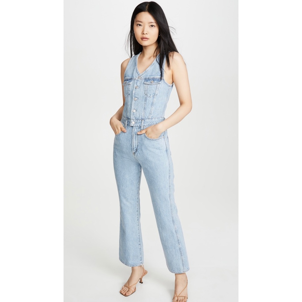 AGOLDE 70’s Fitted Denim Jumpsuit